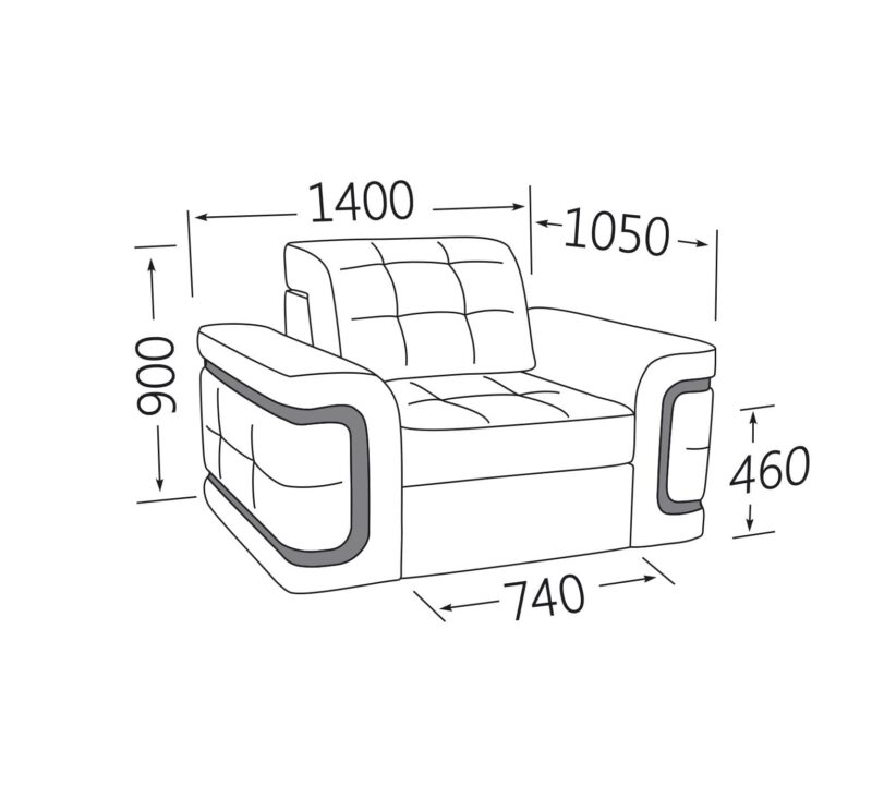 Крісло-ліжко Вегас