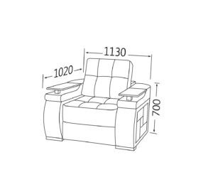Крісло-ліжко Кардинал