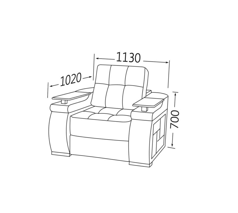 Крісло-ліжко Кардинал