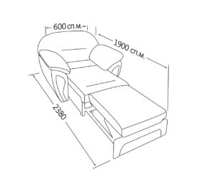Крісло-ліжко Лаура