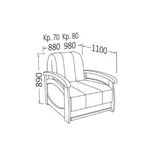 Крісло-ліжко Прага