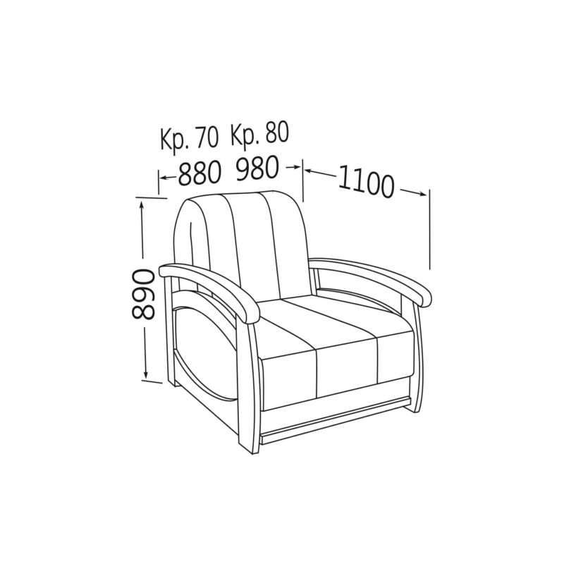 Крісло-ліжко Прага