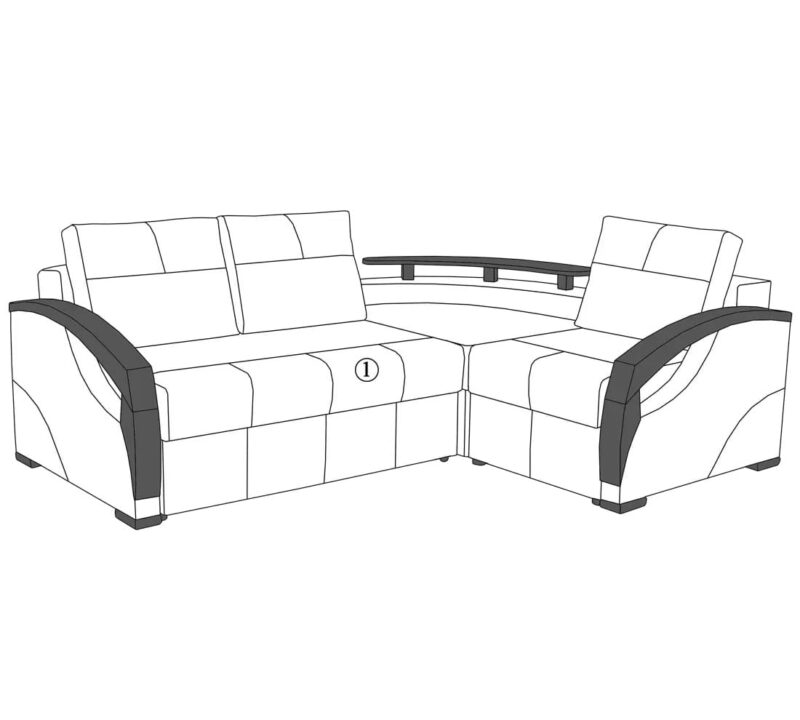Кутовий диван Твіст