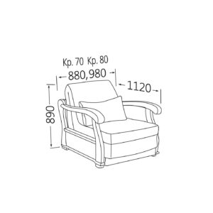 Крісло-ліжко Варшава
