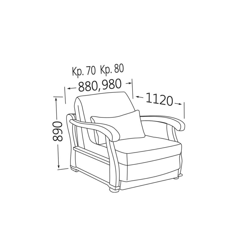 Крісло-ліжко Варшава